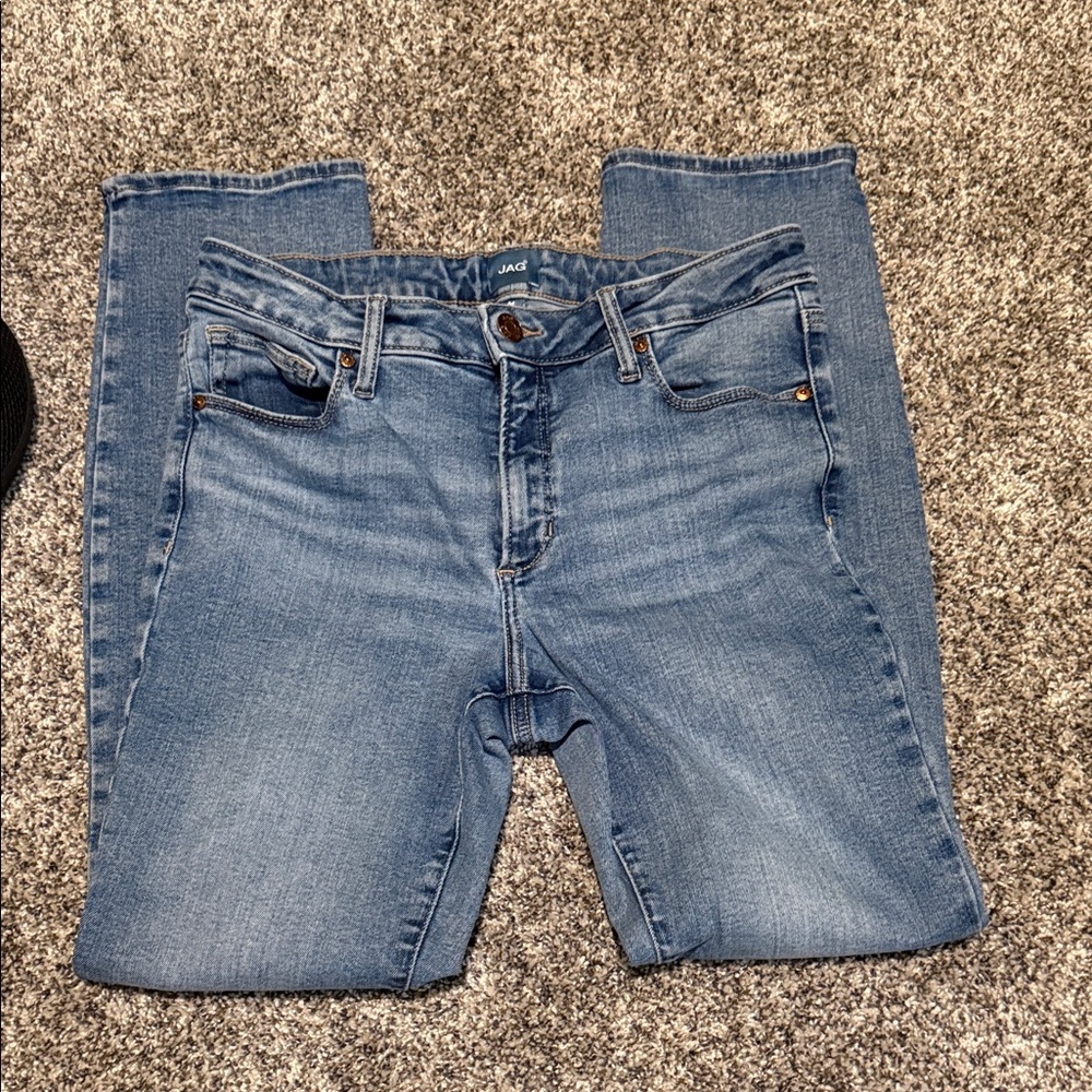 Jag Jeans Women’s Light Blue Straight Leg Stretch Jeans M 30 - Picture 2 of 5